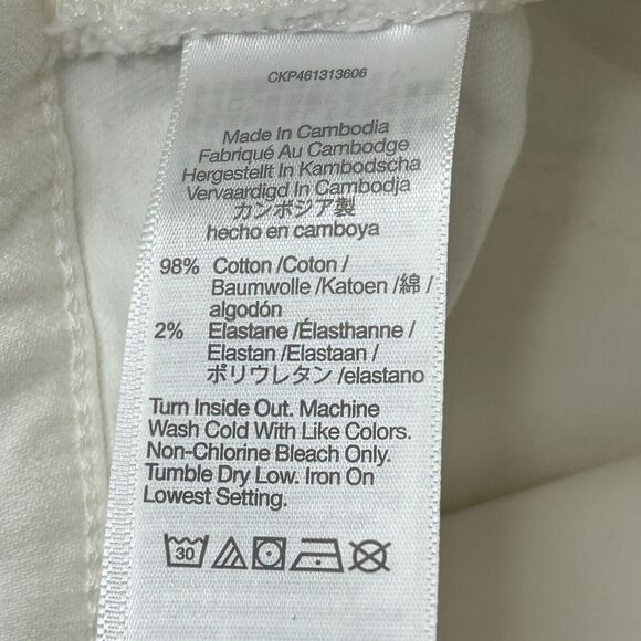 Madewell The Perfect Vintage Jean Straight Leg High Rise White Women's 24 NWD - Picture 12 of 13